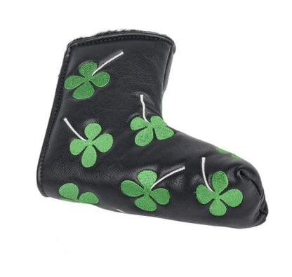 Green and Black Shamrock ☘️ Lucky Putter Cover