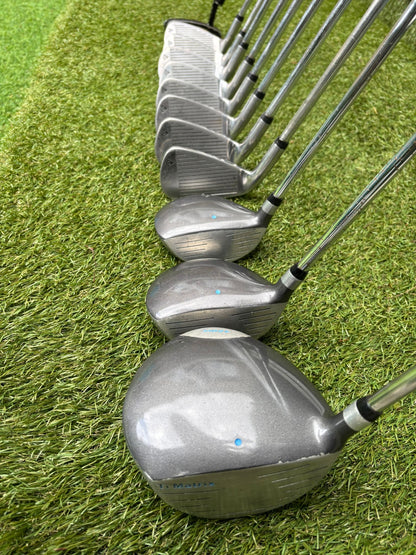 Dunlop MPX Golf Set with Matching MX II Woods, Confidence HC7 Putter & Dunlop Stand Bag