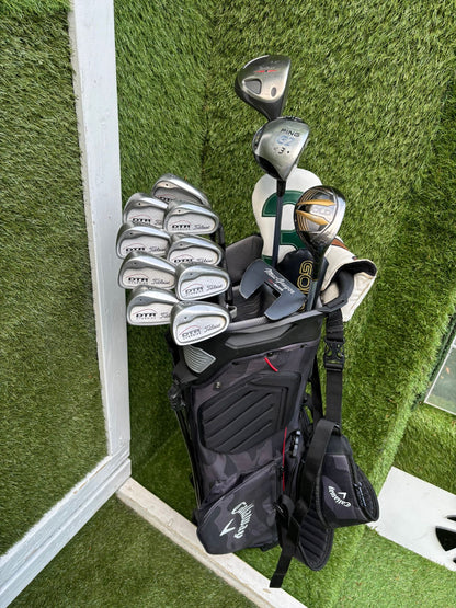 Titleist DTR Oversize Irons, PING G2 Fairway Wood & Callaway Stand Bag Golf Set