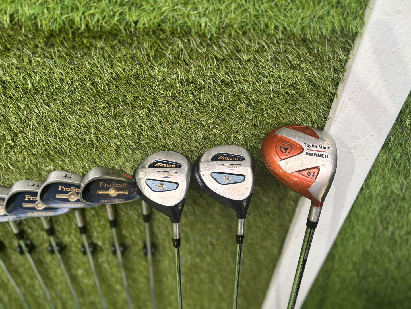 Wilson ProStaff Oversize 3–SW + New & Unused Woods + Howson Putter + Nike Bag (13-Piece Set)