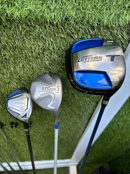 Jack Nicklaus Bear Iron Set + John Letters Driver + Woods + Bag – Full Starter Setup