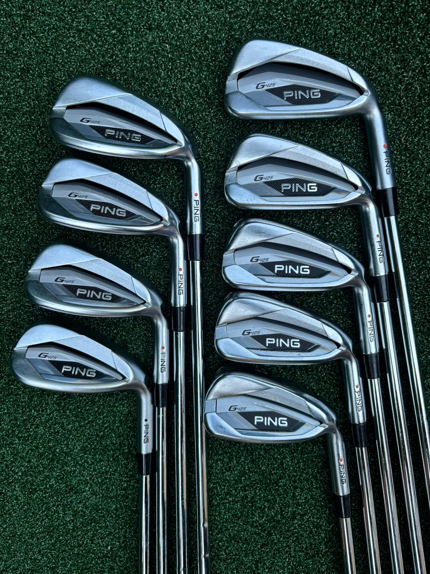 Ping G425 Rare Full 9-Club Iron Set – 4-9, PW, UW & SW + Fast Free Delivery