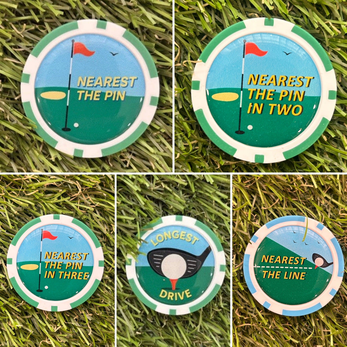 Golf Course Winning Poker Chips