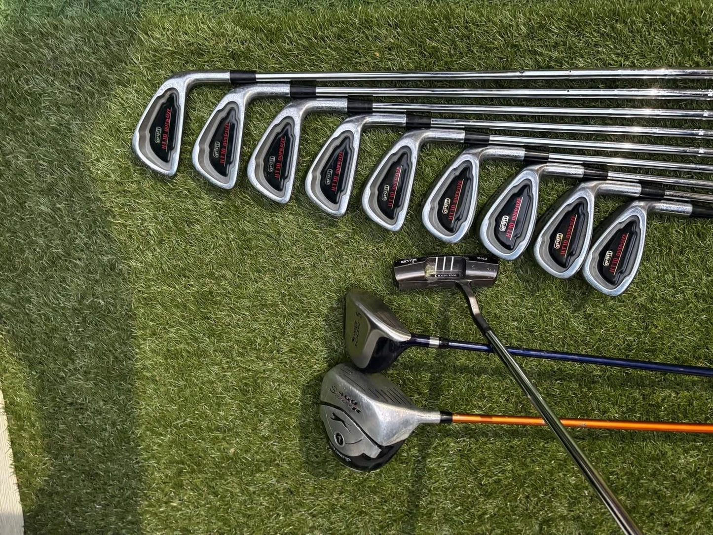 Grip It HT10 Oversize Set + Slazenger 460 Scorcher Driver + Woodworm Stand Bag (Like New)
£154.00 & Free Delivery