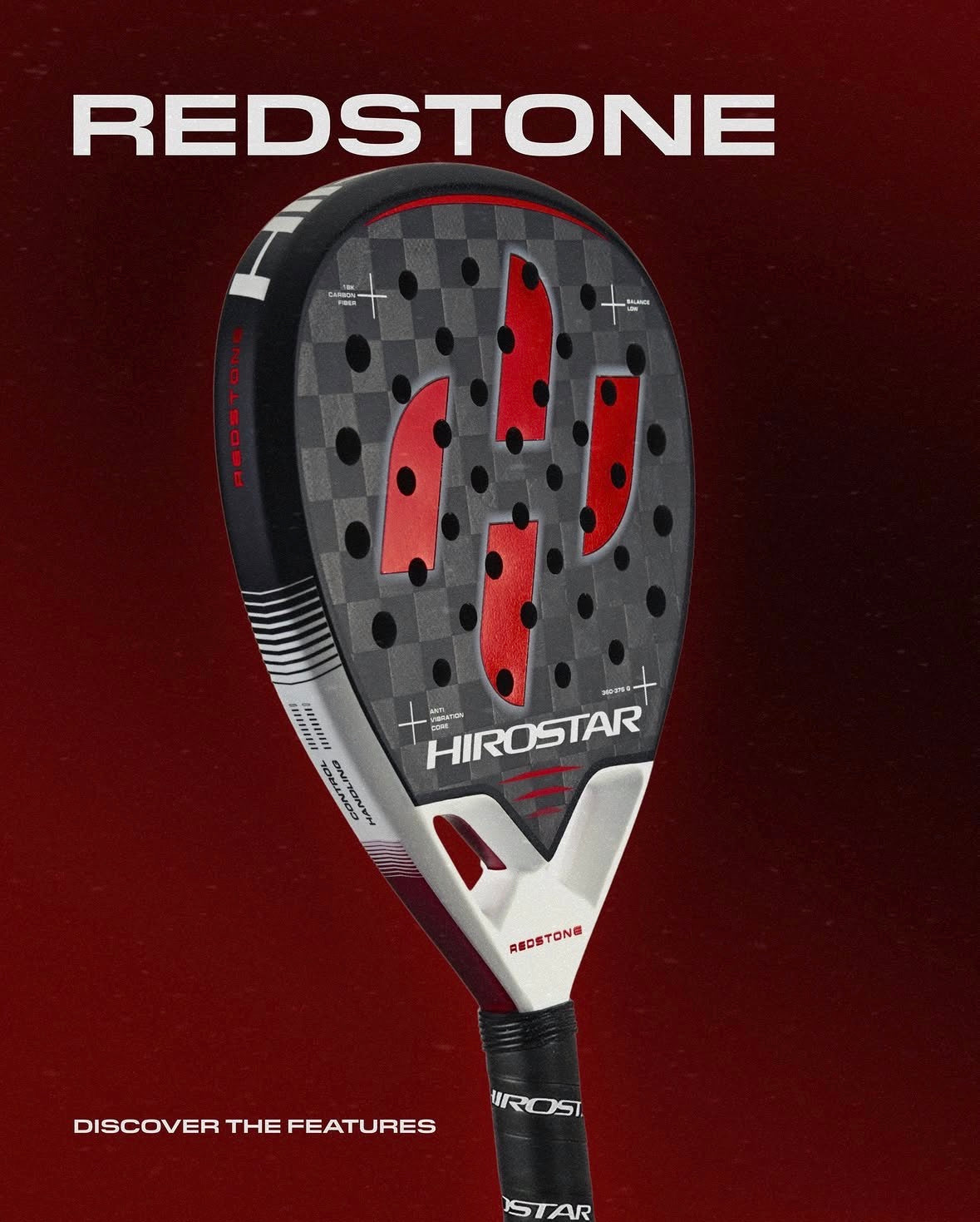 Hirostar Redstone - Padel Racket
