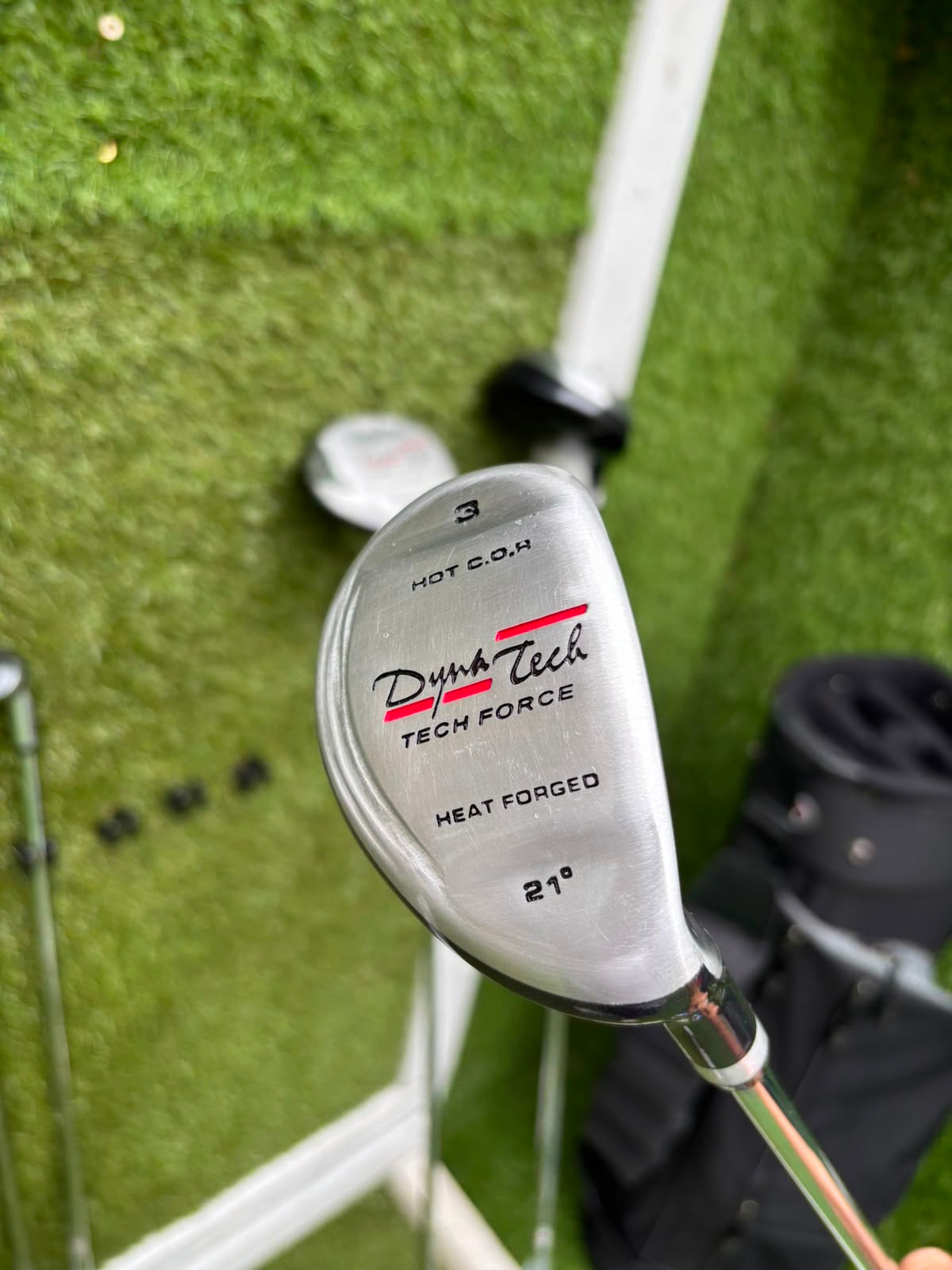 Unused and Boxed Dyna-Tech “Tech Force” Full Golf Set (5–SW) + Driver, 3 Wood, Hybrid + Bag