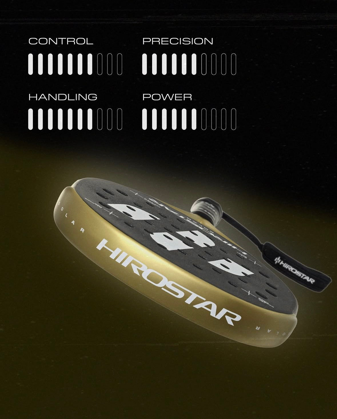 Hirostar Solar 12K Carbon Round Padel Racket