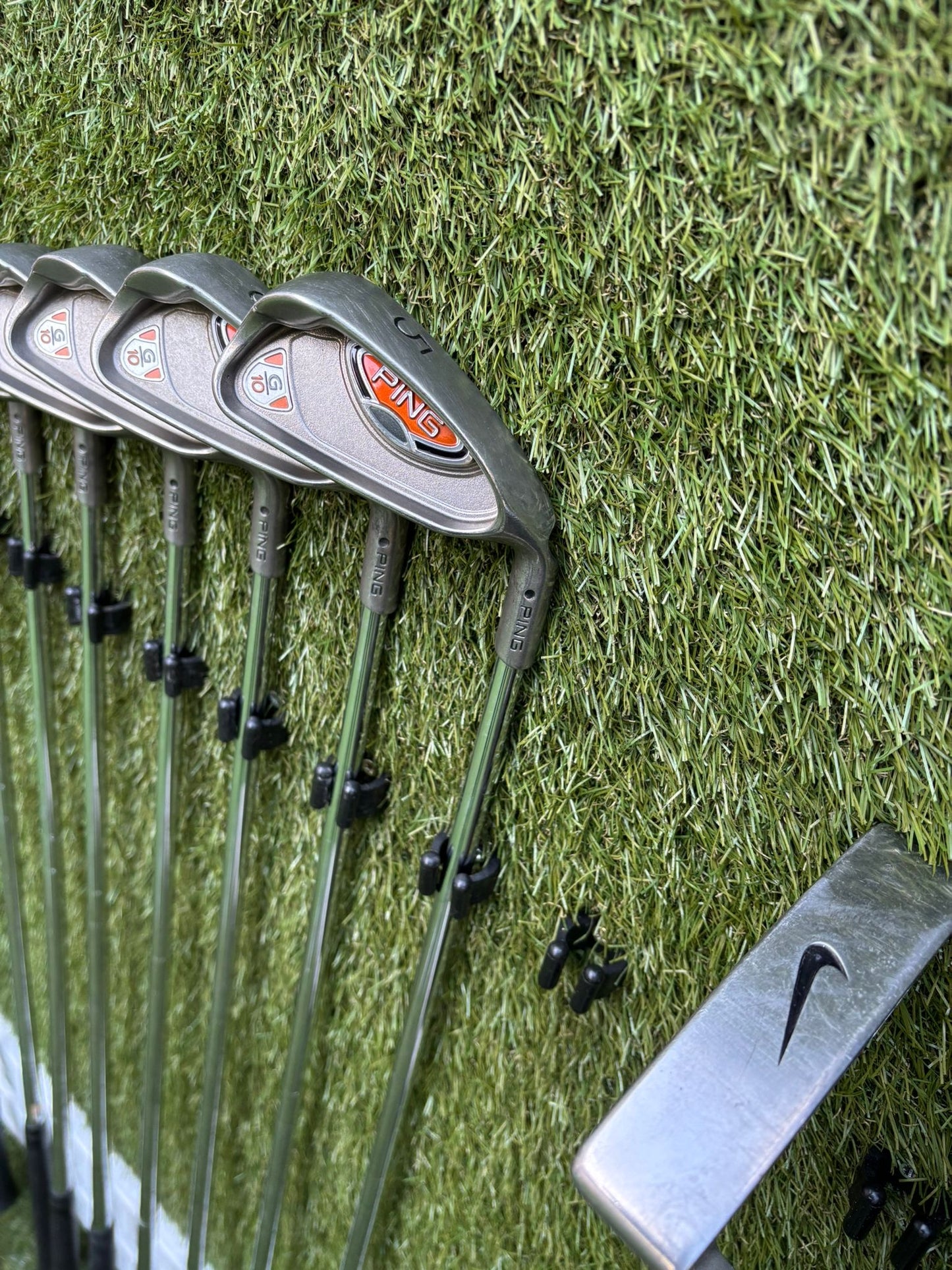 Ping G10 Irons Set + TaylorMade r7 Driver + Nike SQ Woods + Ping Glide Wedge + Cobra Stand Bag