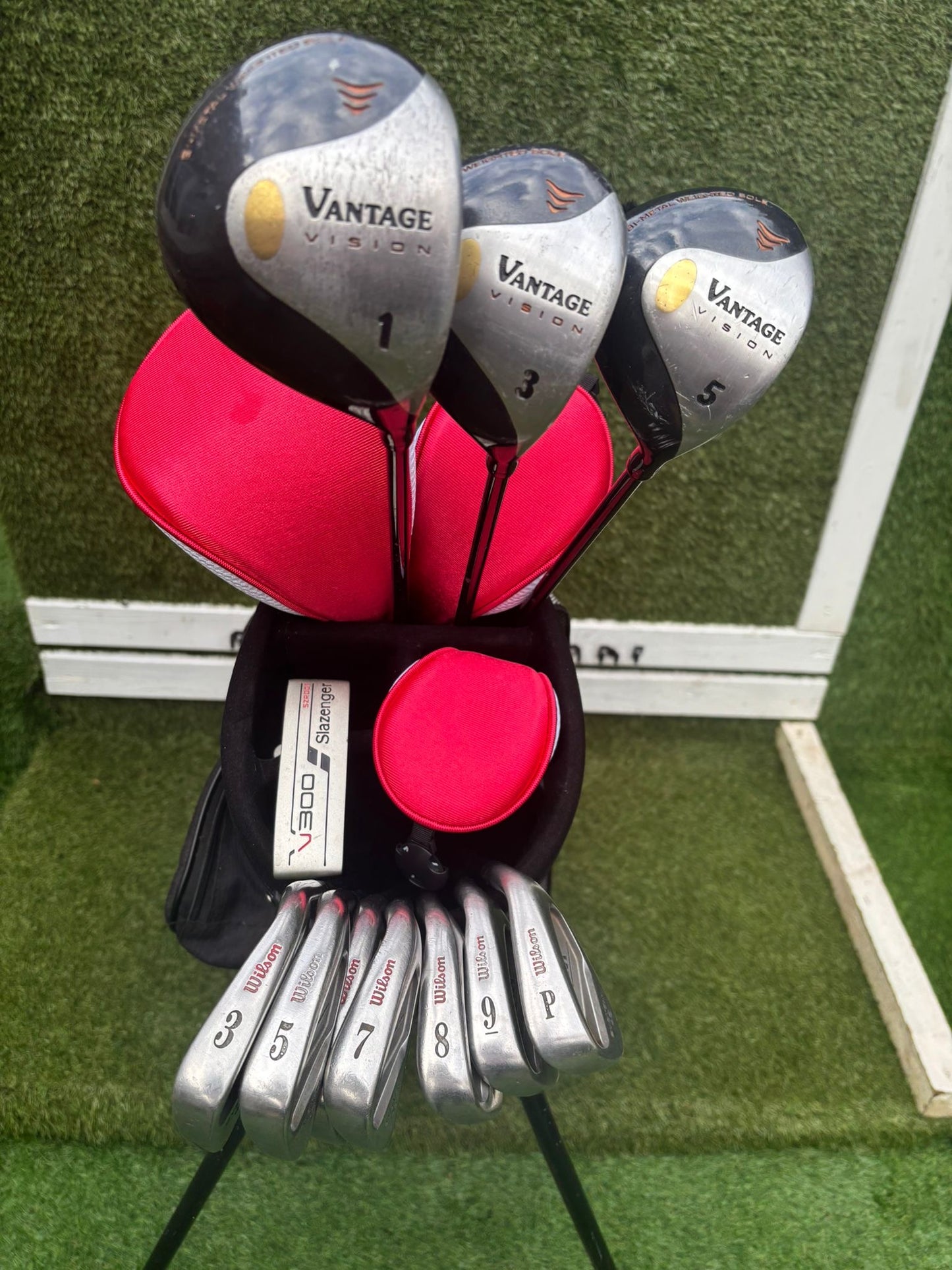 🔥 Wilson Ultra Irons + Vantage Vision Woods + Slazenger Putter