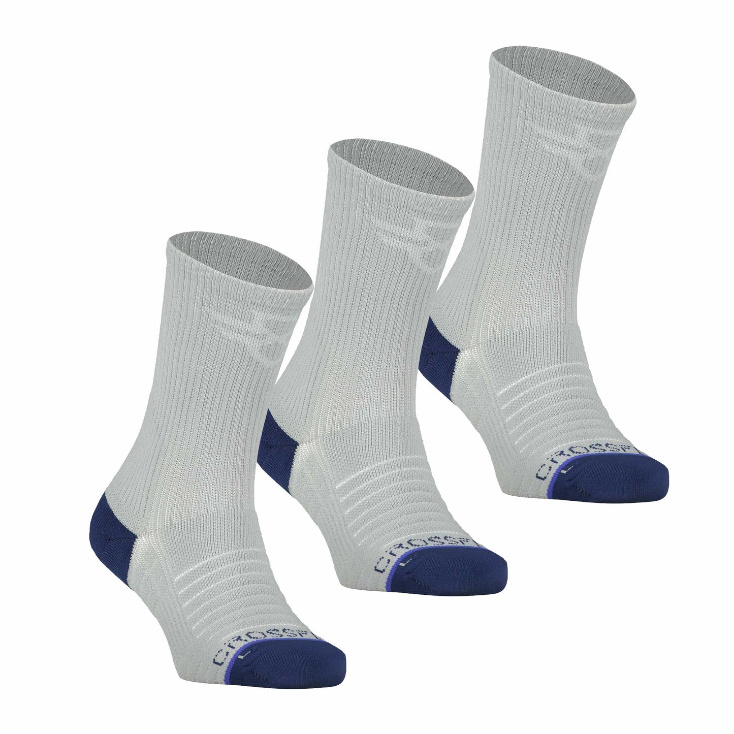 3-pack: Hero Pro - Men's 10 inch Crew Socks - Grey