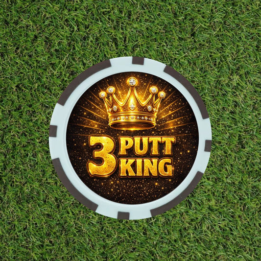 3 Putt King Poker Chip