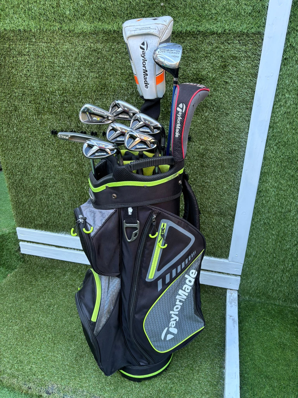 TaylorMade M2 6–SW Irons, R1 Driver, Cobra 3 Wood, Rescue Hybrid, PING Putter & TaylorMade Bag