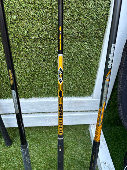 TaylorMade Irons, Cleveland Driver, GX-7 Wood, MacGregor 7 Wood, Wilson Putter & Ping Stand Bag