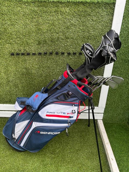 🔥 Mizuno MX-17 Irons 3–SW Full Set + Benross HTX Gold Woods + Stand Bag Free P&P