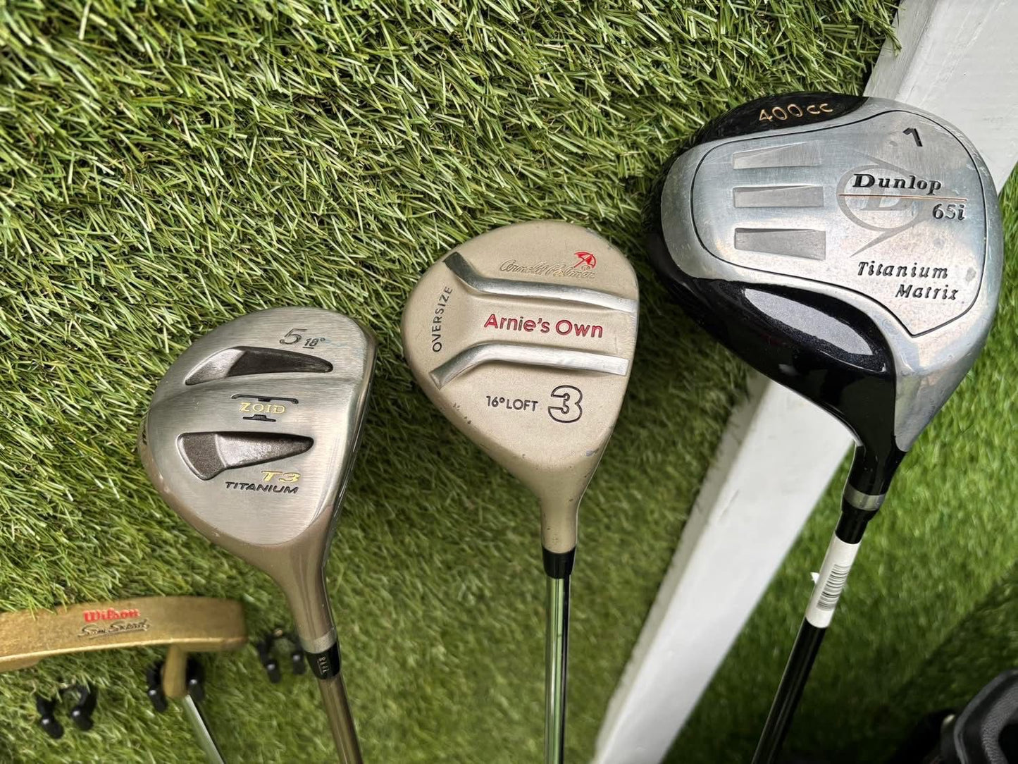 Jack Nicklaus Hybrid Irons + Dunlop / Arnold Palmer / Mizuno Woods + Golden Bear Wedge + Bag – 10 Club Set £164.00 Free Delivery