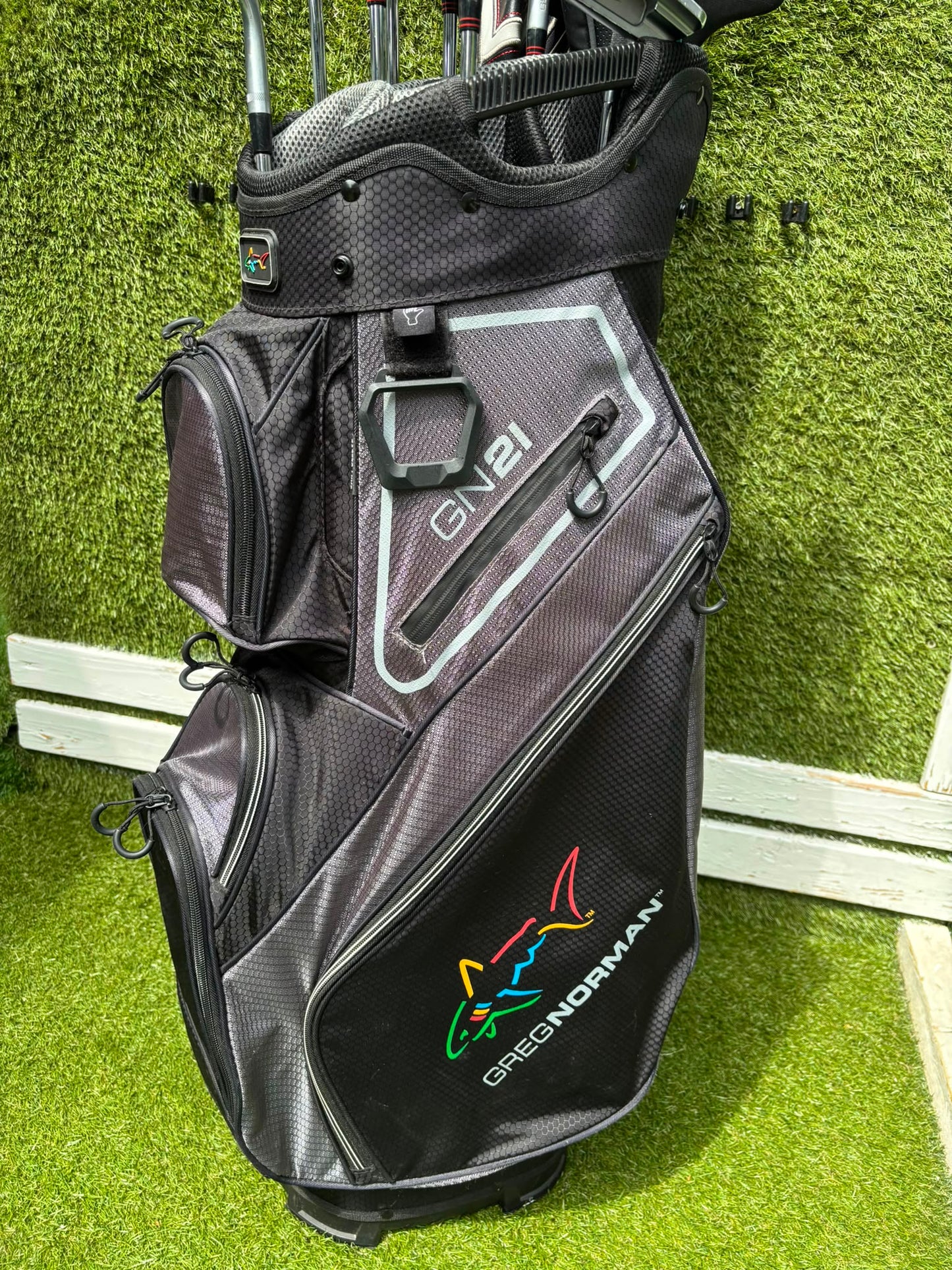 Benross Delta X Irons, Delta Driver, Adams Idea Pro Hybrid, Mizuno M-Craft IV, Vokey SM6 & Greg Norman Cart Bag