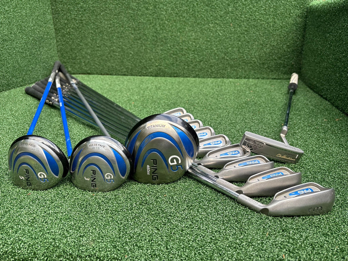 PING G2 / G5 Complete Golf Set – Cleveland Milled Putter & Nike Vapor Stand Bag