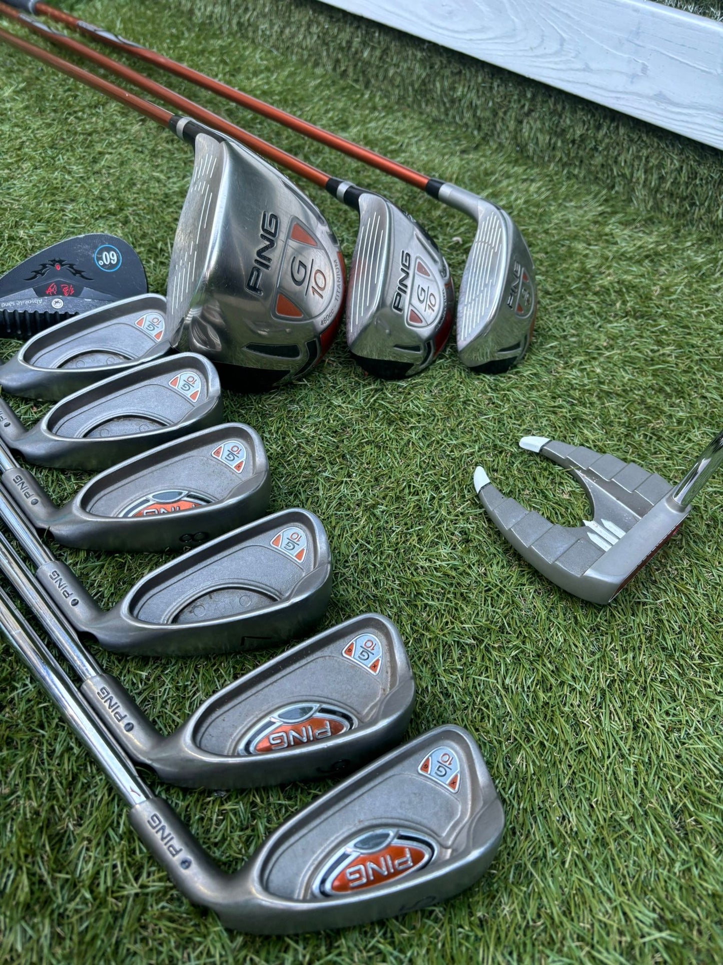 🔥 Ping G10 Full Set (5–PW + SW) + G10 Driver / 4 Wood / Hybrid + Ping Stand Bag