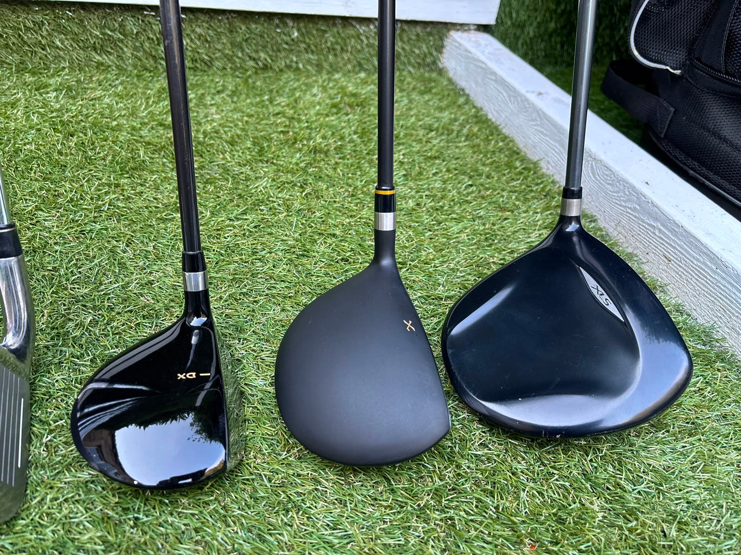TaylorMade Irons, Cleveland Driver, GX-7 Wood, MacGregor 7 Wood, Wilson Putter & Ping Stand Bag