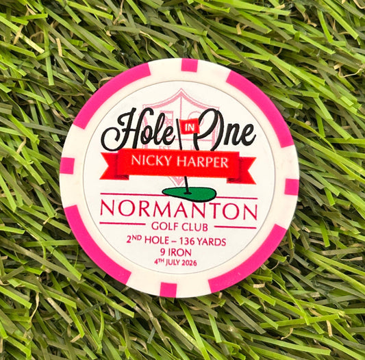 Hole in One Celebratory Poker Chip