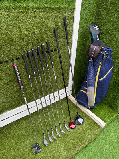 Brand New Wilson Staff D7 XS Golf Set, Brand New Driver & Irons, Brand New Infinite Bucktown Putter, Premium OUUL Stand Bag