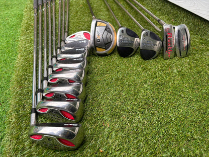 RAM Laser Hybrid Iron Set with GX7 Driver Wood, Steelhead Plus Woods & Powakaddy Bag