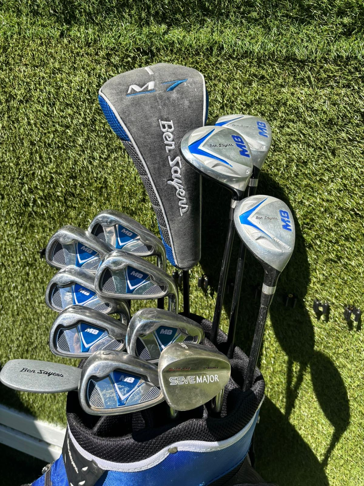 Ben Sayers M7 Golf Set with Matching Woods, Hybrid & Ben Sayers Bag