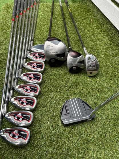 Wilson Deep Red Woods + Ram Concept Irons Set + Mizuno Stand Bag - Free P&P