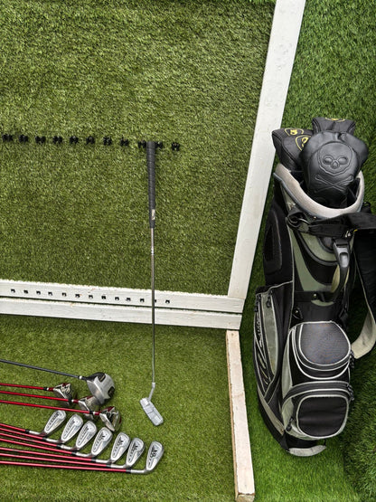 Golden Bear Irons + Xs Tech Woods + Donnay Driver + Callaway Stand Bag – 12-Club Golf Set