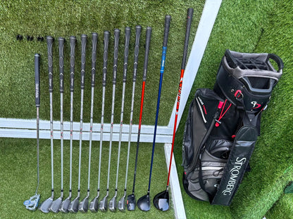 Slazenger Big Eze Complete Golf Package – Wilson 5 Wood, Hybrid, Dunlop Putter & Stromberg H2O Proof Waterproof Bag