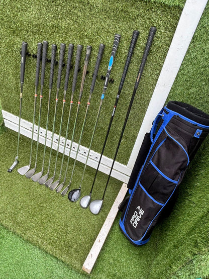 12 Club Complete Golf Set with Cavity-Back Irons & Stand Bag