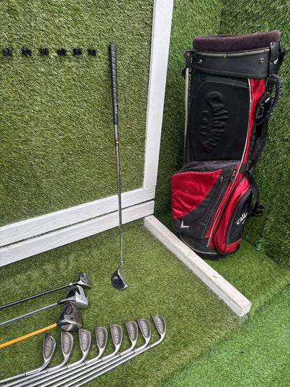 Golf Set – EEE 3ZZZ Irons + Callaway ERC Driver + Hybrid + 5 Wood + Callaway Stand Bag