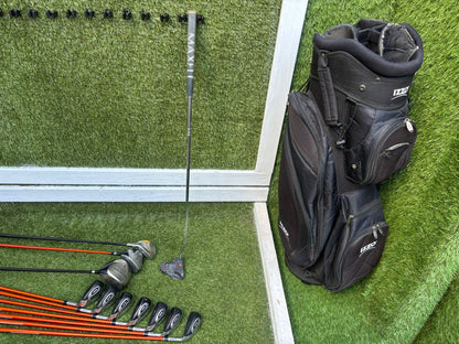 Hippo XXL Iron Set + TaylorMade r7 Rescue Hybrid + Integra Driver + Izzo Stand Bag