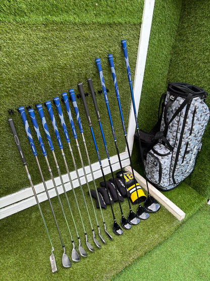 Cobra FLY-XL Complete Golf Set, Matching Woods, Hybrids, Irons & Cobra Ultralight Pro Stand Bag