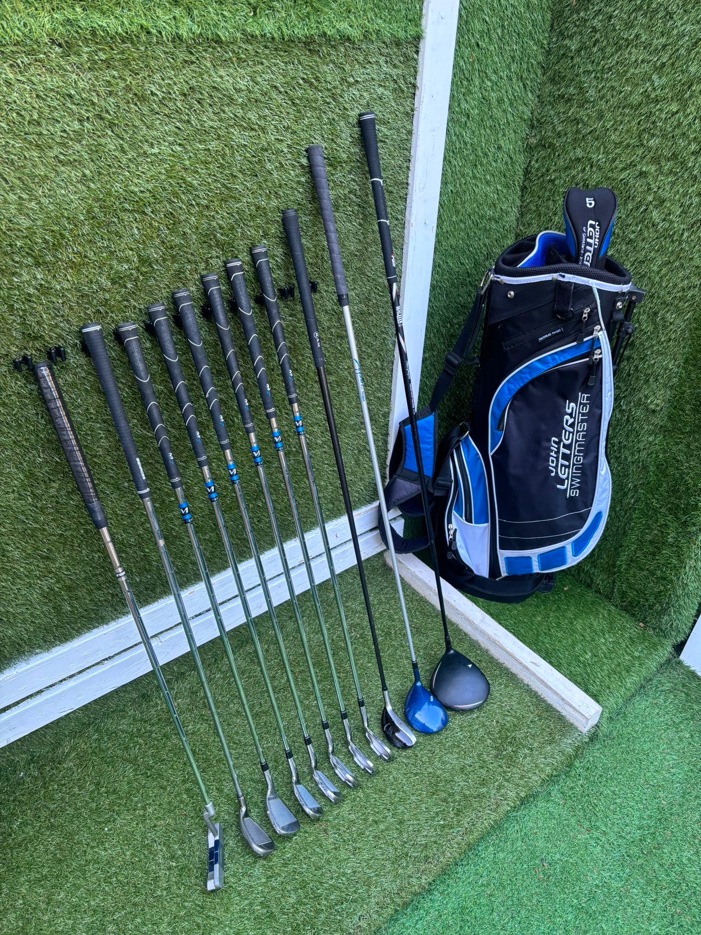 Ben Sayers M7 Golf Set with MacGregor MacTec X Driver, RAM Hybrid & John Letters Stand Bag