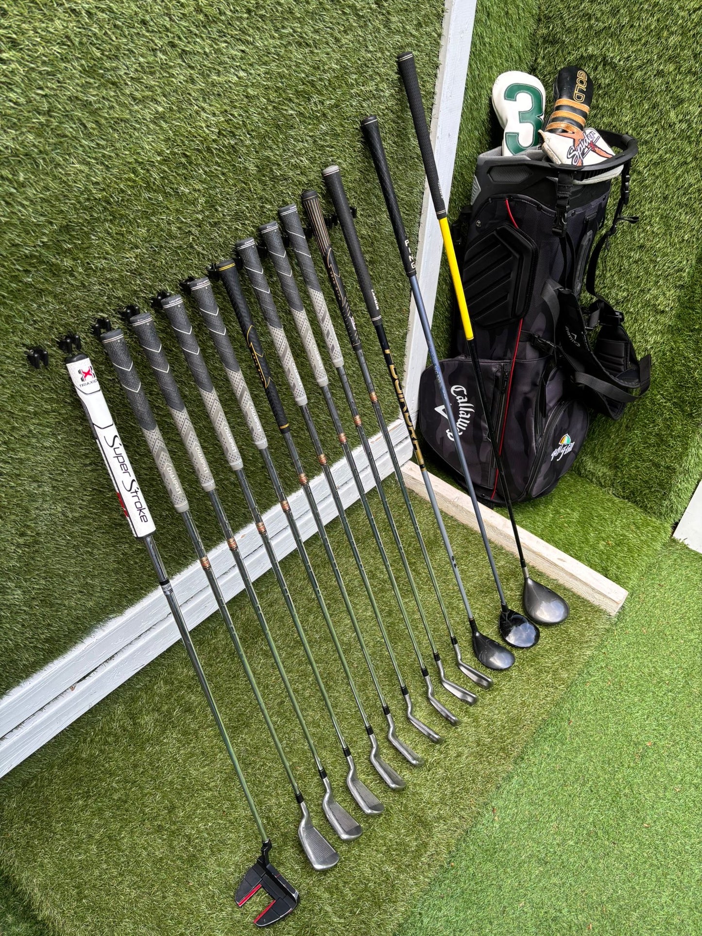 Titleist DTR Oversize Irons, PING G2 Fairway Wood & Callaway Stand Bag Golf Set