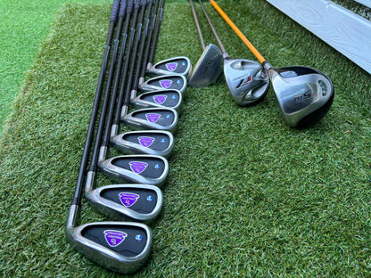 John Letters Graphite Irons, TaylorMade Driver, TaylorMade r7 Wood, EZROLL Putter & Nike Stand Bag