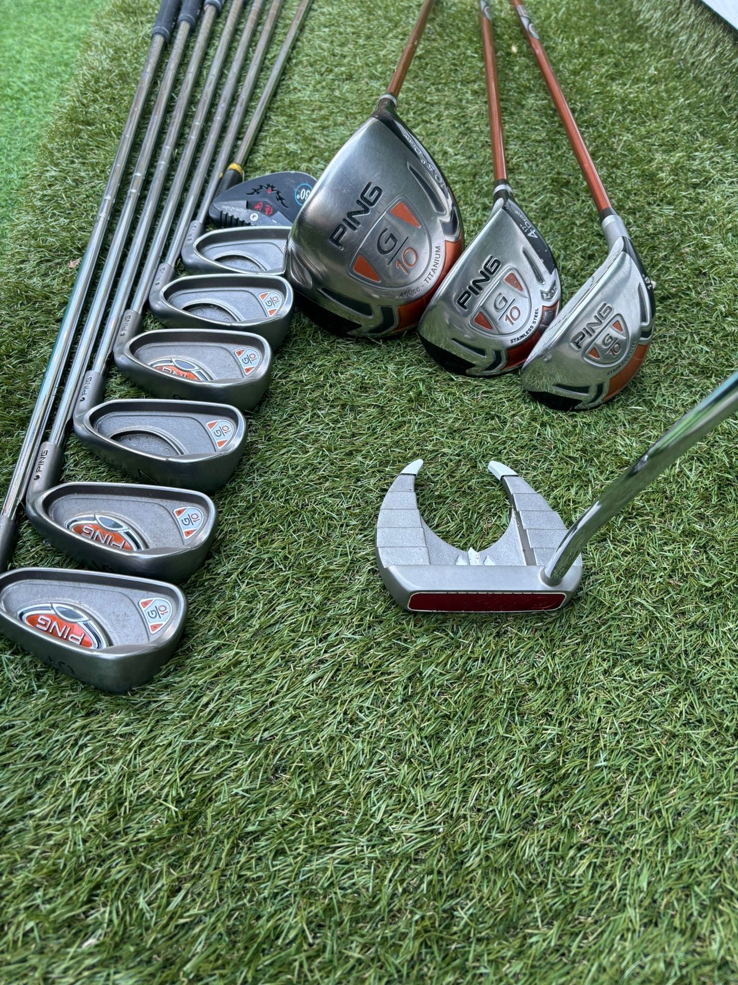 🔥 Ping G10 Full Set (5–PW + SW) + G10 Driver / 4 Wood / Hybrid + Ping Stand Bag