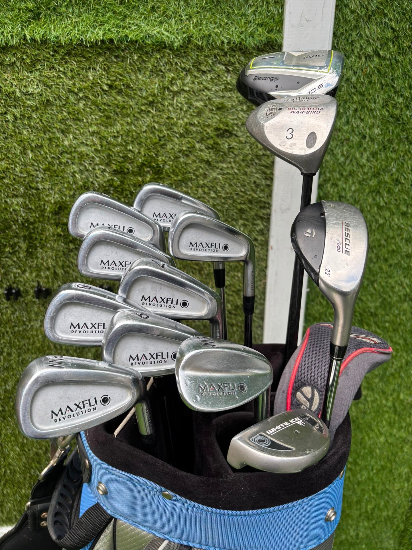 Maxfli Revolution +1” Golf Set with Odyssey White Ice Putter & Cobra Bag Free Delivery
