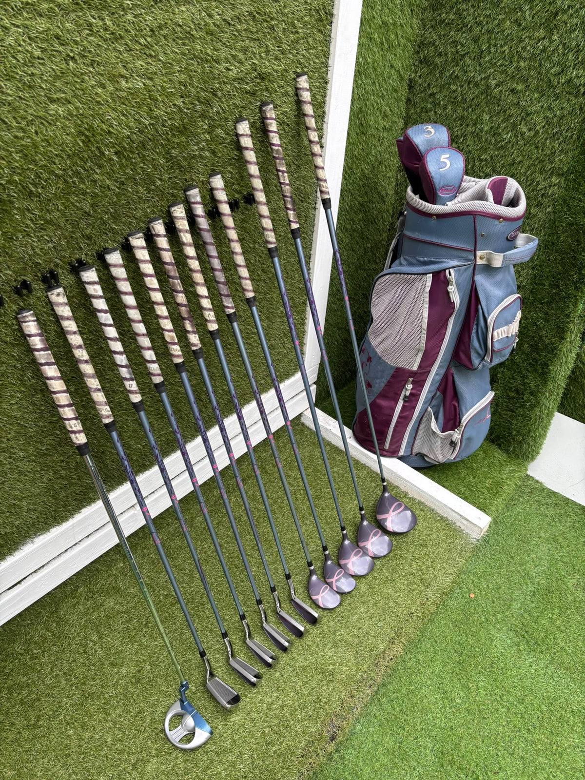 Wilson Hope LX Ladies Complete Golf Set – Matching Woods, Hybrids, 6–SW Irons, Putter & Wilson Bag