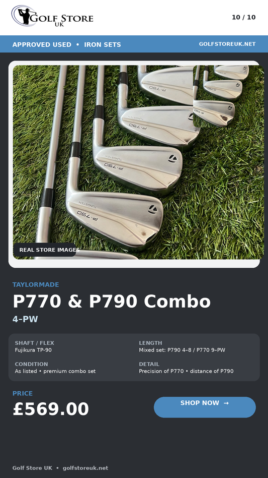 TaylorMade P770 & P790 Combo Irons (4-PW)