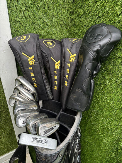 Golden Bear Irons + Xs Tech Woods + Donnay Driver + Callaway Stand Bag – 12-Club Golf Set
