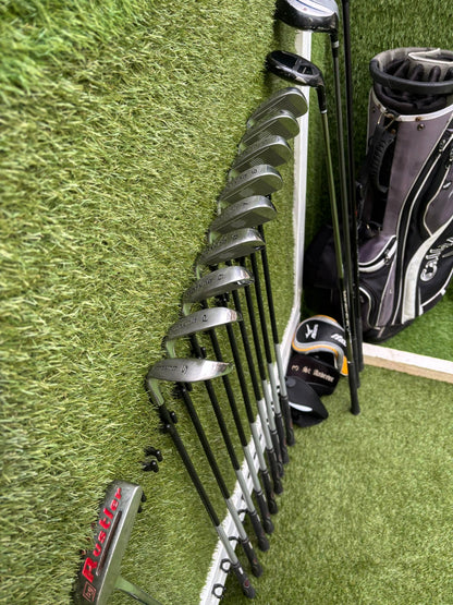 Dunlop MAX Irons + Wilson Deep Red Driver + St Andrews 3 Wood + Inesis Hybrid + Callaway Stand Bag – 13 Clubs