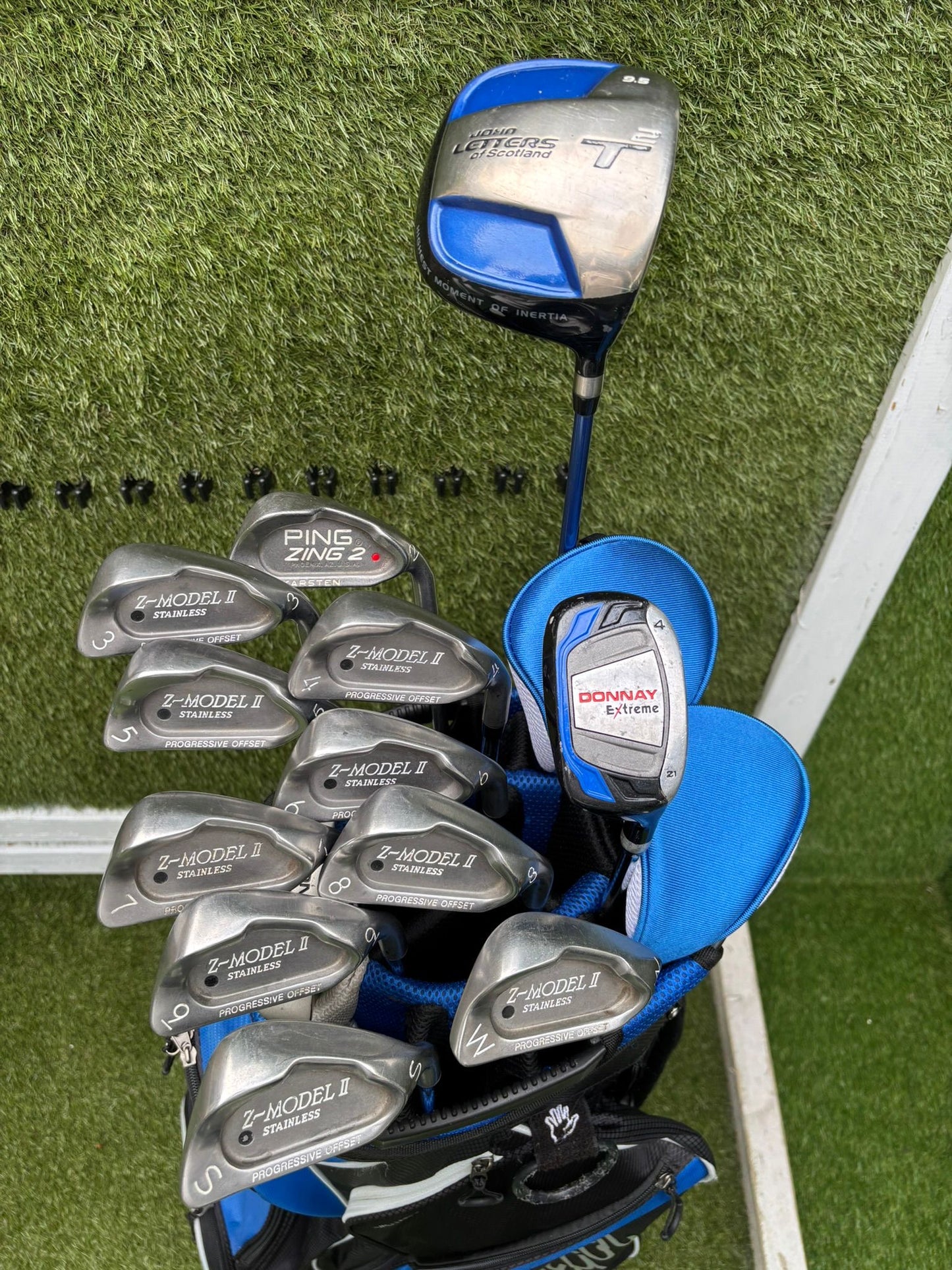 Z-Model II 3-SW Irons, Ping Zing 2 Red Dot 2 Iron, Driver, Hybrid & MacGregor Bag