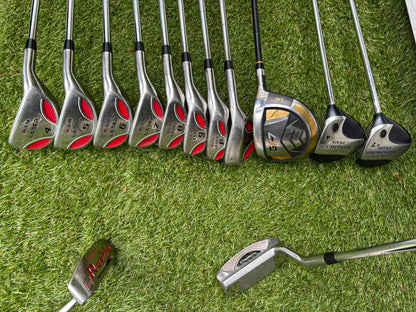 RAM Laser Hybrid Iron Set with GX7 Driver Wood, Steelhead Plus Woods & Powakaddy Bag