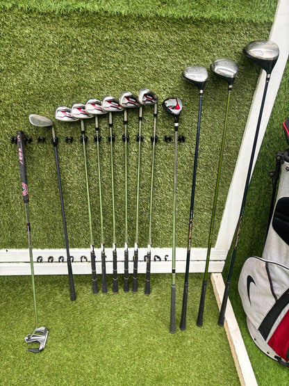 TaylorMade AeroBurner Irons + Cobra Woods + Nike Stand Bag