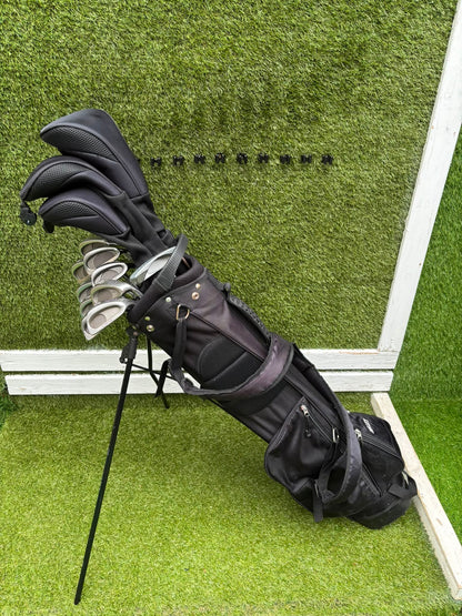 Ladies / Teenager Golf Set – Yonex V-Mass Woods, Fazer Flowline HOT-1 Irons & Bullet Stand Bag