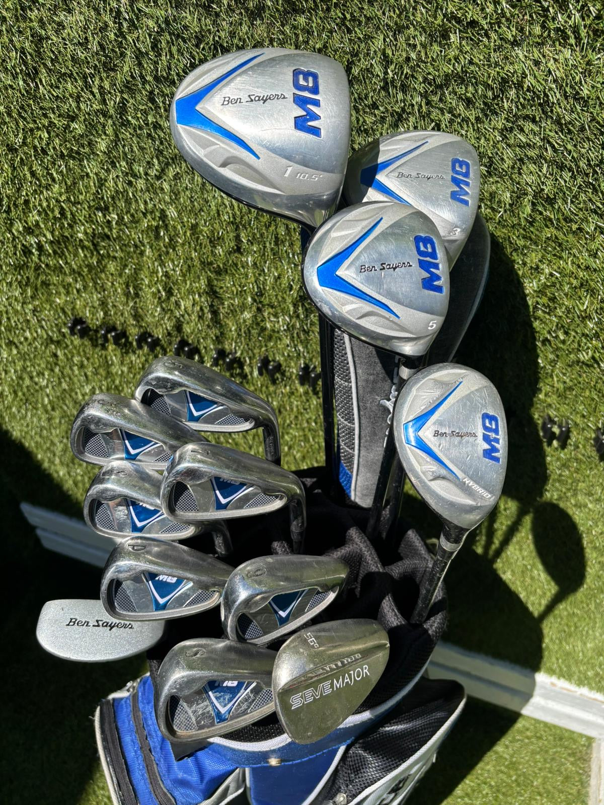 Ben Sayers M7 Golf Set with Matching Woods, Hybrid & Ben Sayers Bag