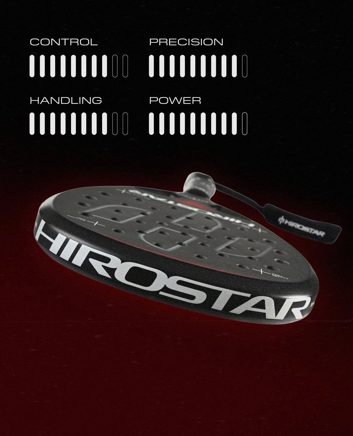 Hirostar Blackstone 18K Carbon Fiber Padel Racket EVA Core