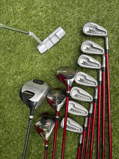 Golden Bear Irons + Xs Tech Woods + Donnay Driver + Callaway Stand Bag – 12-Club Golf Set